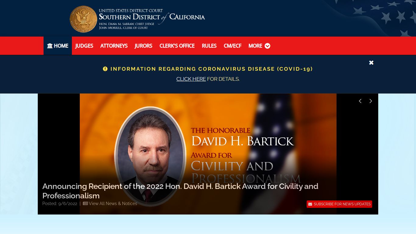 Welcome to U.S. District Court for the Southern District of California