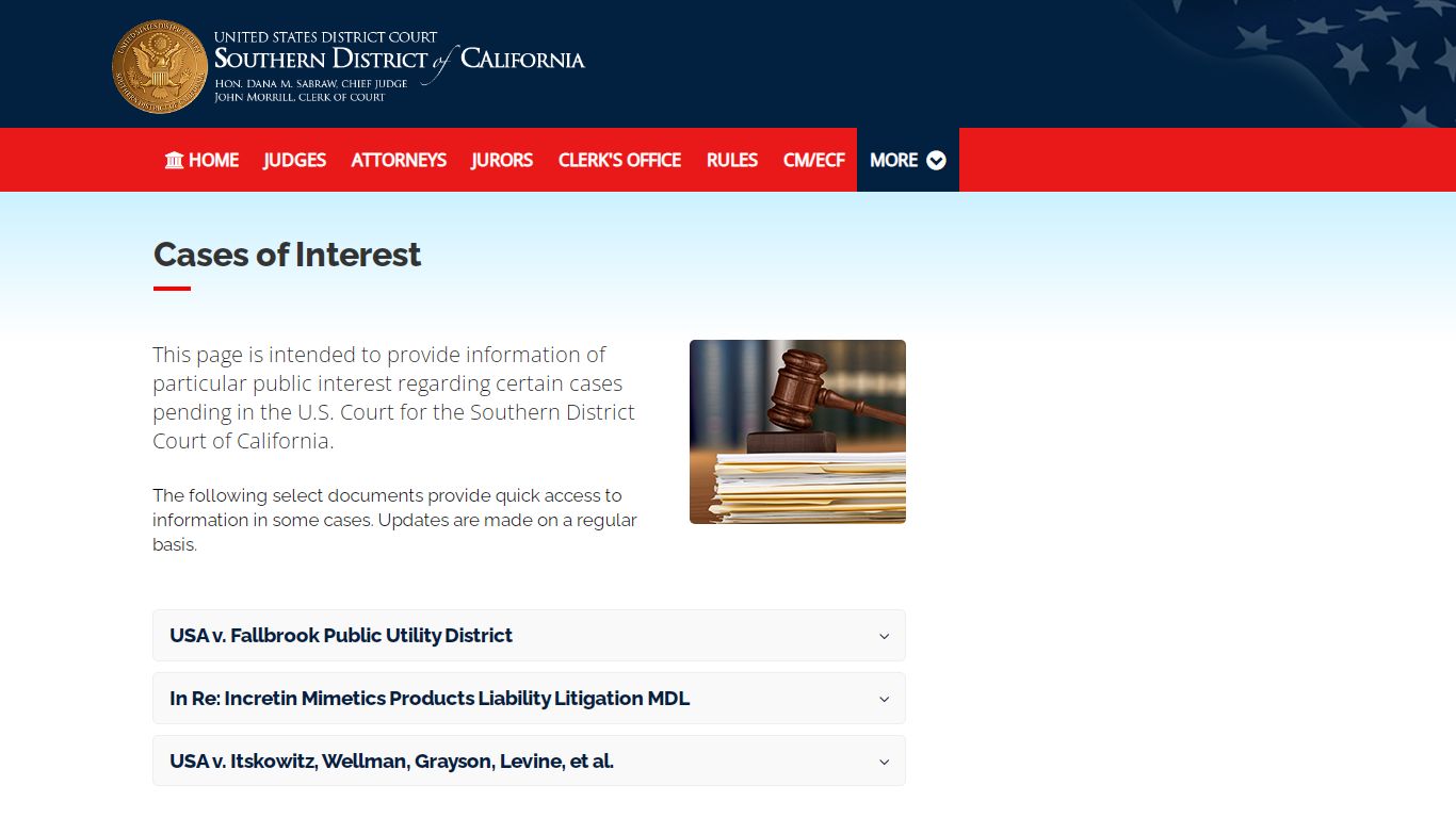 U.S. District Courts - Southern District of California